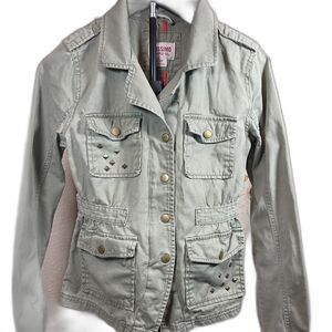Mossimo women's olive lightweight utility jacket SizeS/P